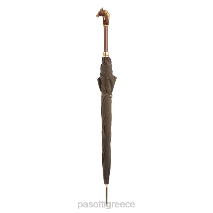 ομπρέλα | PASOTTI 479 oxf-17 k45mo - πολυτελής ομπρέλα καφέ αλόγου 2N6B830 άνδρες